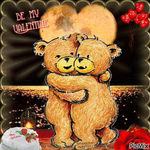 liebe Grüße zum Valentinstag - GIF animé gratuit