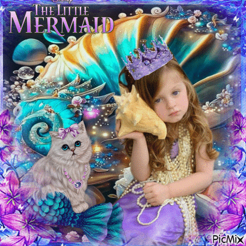 Mermaid Princess - Ilmainen animoitu GIF
