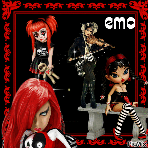 emo girl - Бесплатный анимированный гифка