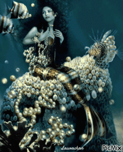 Principessa sirena - Laurachan - GIF เคลื่อนไหวฟรี