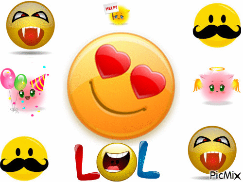 le smiley lol - Free animated GIF