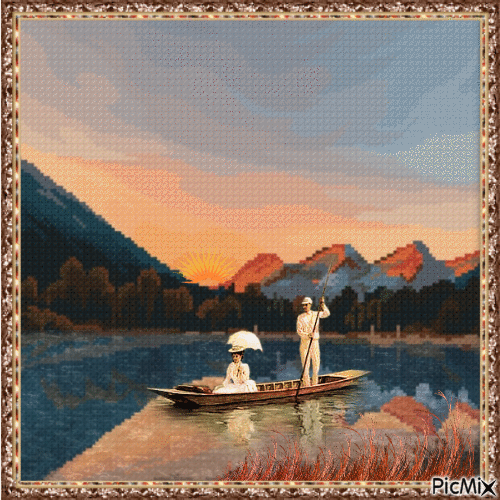 На озере - Безплатен анимиран GIF