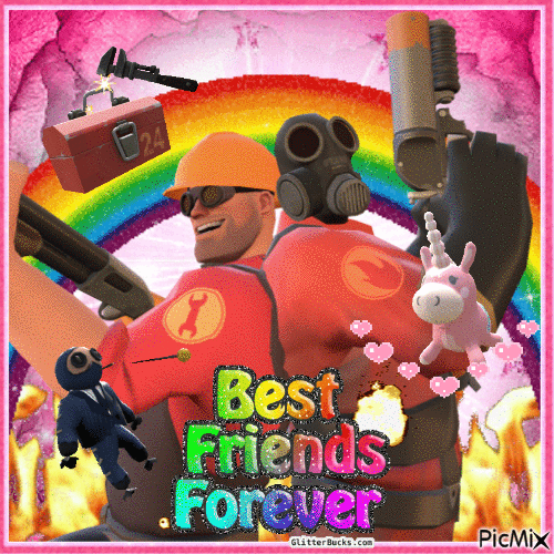 best friends :) - GIF animé gratuit