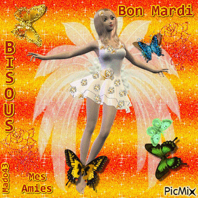 Bon mardi - Бесплатный анимированный гифка