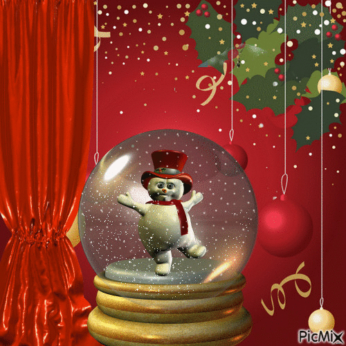 Snowman - Darmowy animowany GIF