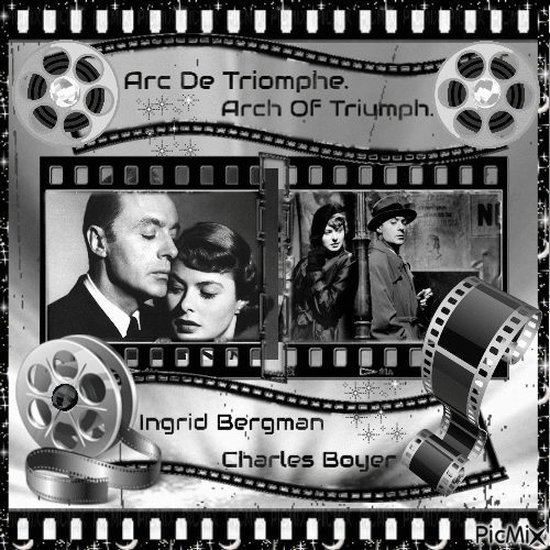 Ingrid Bergman & Charles Boyer - GIF animé gratuit