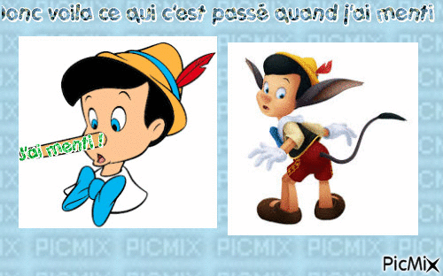 Pinochio - Animovaný GIF zadarmo