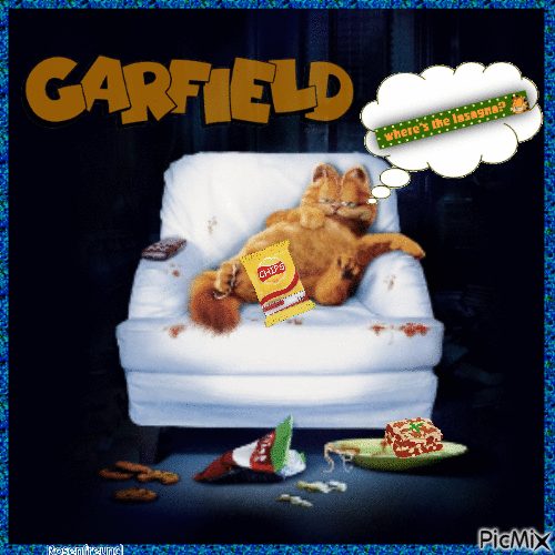 Garfield - Бесплатный анимированный гифка
