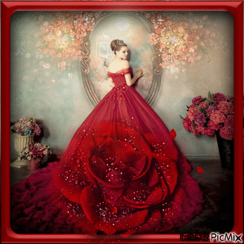 robe rouge - Бесплатный анимированный гифка
