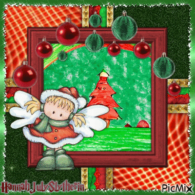 {♥Cute Little Christmas Angel♥} - Bezmaksas animēts GIF