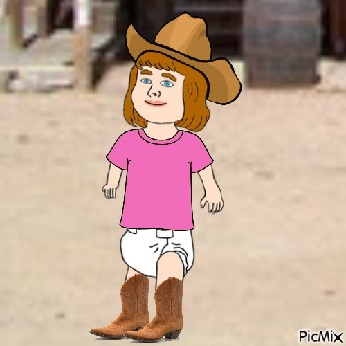 Ginger the Western baby - png gratis