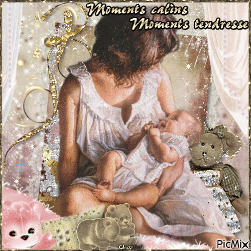 L'amour d'une maman... - Darmowy animowany GIF