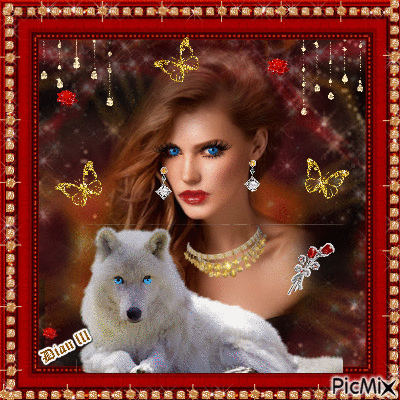 The Lovely Lady in Red - Bezmaksas animēts GIF