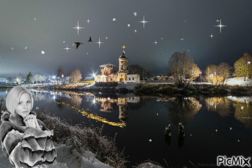 Церковь Николая Чудотворца. - Free animated GIF