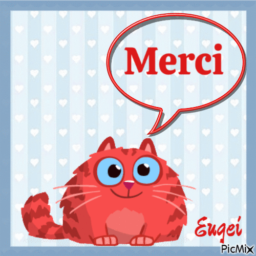 merci chat - 無料のアニメーション GIF