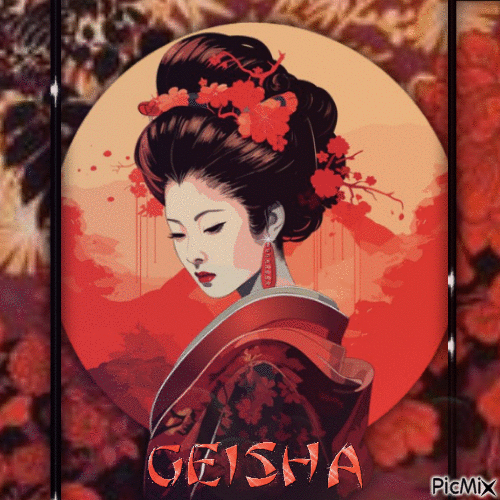Geisha - GIF เคลื่อนไหวฟรี