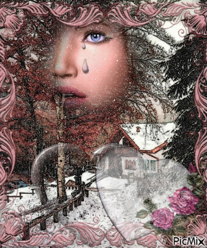 zimní princezna - Gratis animeret GIF
