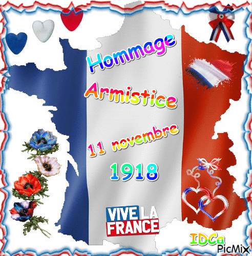 Hommage armistice  1918 - GIF animé gratuit
