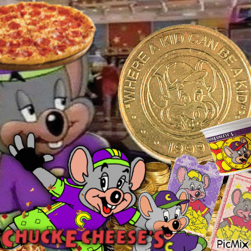 Chuck E. Cheese - Nemokamas animacinis gif