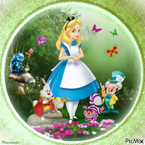 Alice aux pays des merveilles de Disney. - ücretsiz png
