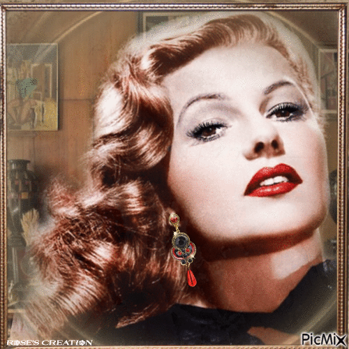 Concours : La belle Rita Hayworth - GIF animado grátis