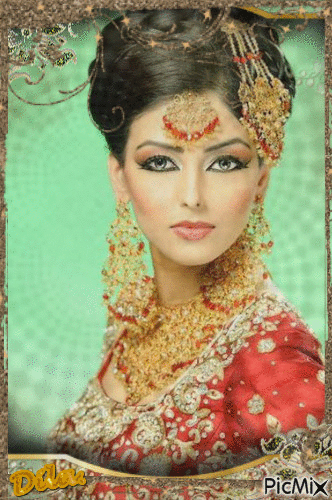 femme hindou - Gratis geanimeerde GIF