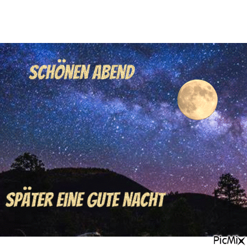 schönen Abend - Бесплатный анимированный гифка