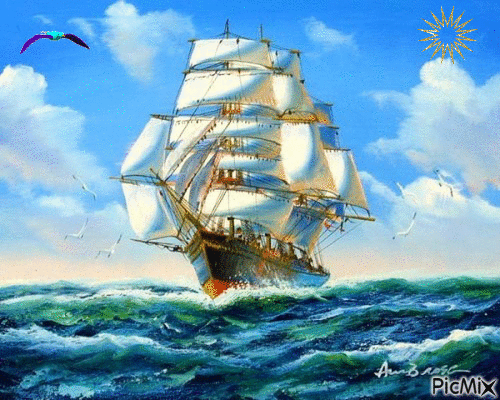 le bateau - Ingyenes animált GIF