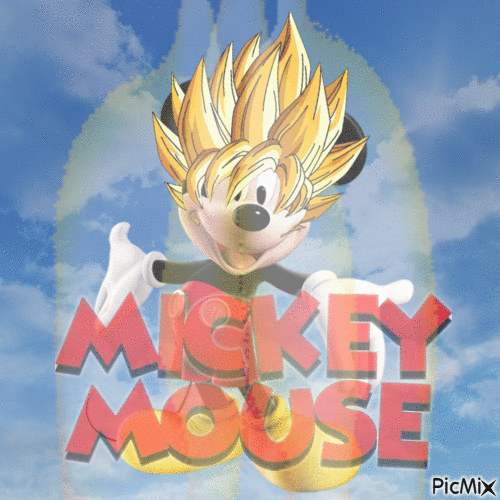 Super Saiyan mouse - GIF animé gratuit