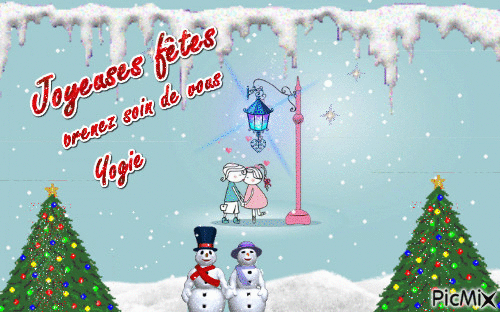 Joyeuses Fêtes - Bezmaksas animēts GIF