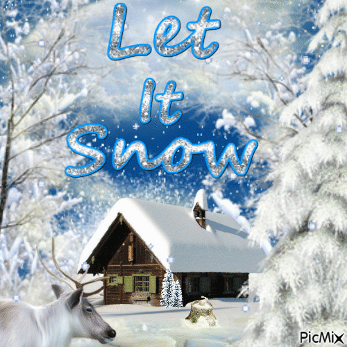 Let it snow - GIF animé gratuit