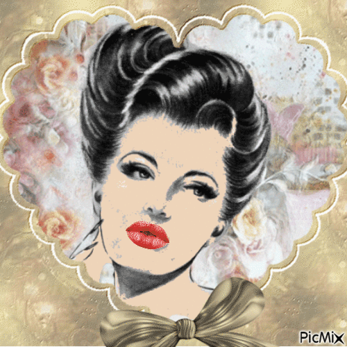 VINTAGE HAIRSTYLE - Free animated GIF