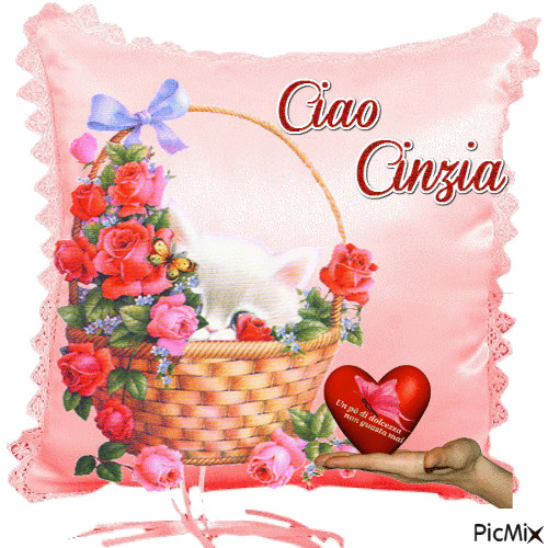 Ciao Cinzia - Ingyenes animált GIF