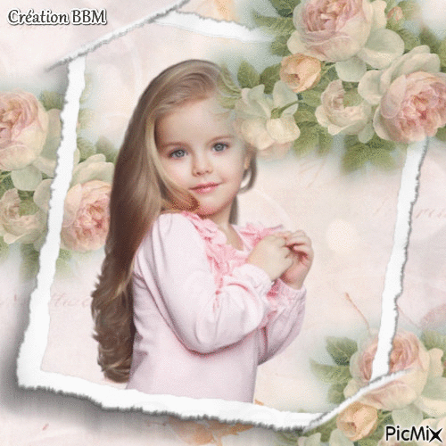 Portrait fillette par BBM - Free animated GIF