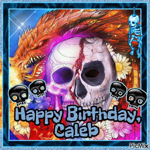 Happy Birthday, Caleb - GIF animado grátis