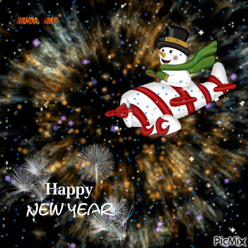 Happy New Year - GIF animasi gratis