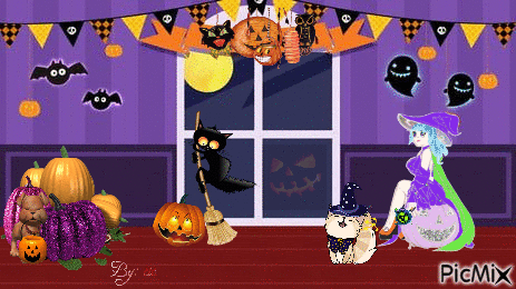 Festejando o Halloween com a Oreon - Ingyenes animált GIF