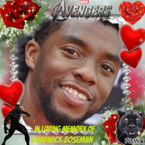 In Loving Memory of Chadwick Boseman - Darmowy animowany GIF