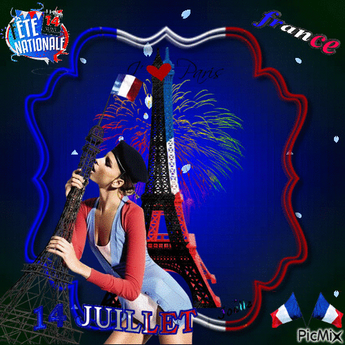 14 juillet ... France - Free animated GIF