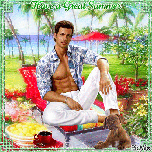 Have a Great Summer. Man - Free animated GIF