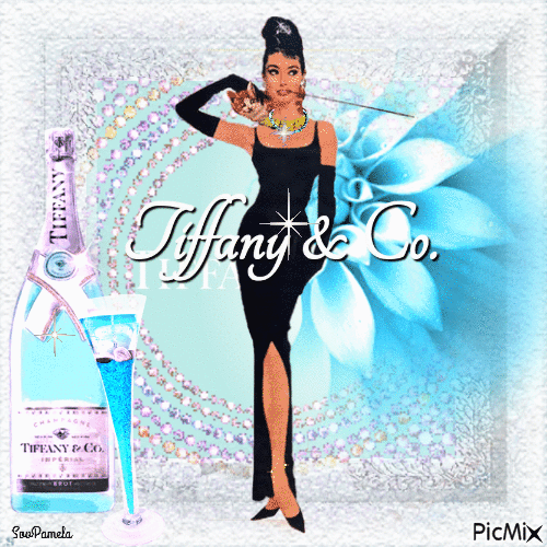 Champagne Tiffany & Co. - GIF animate gratis