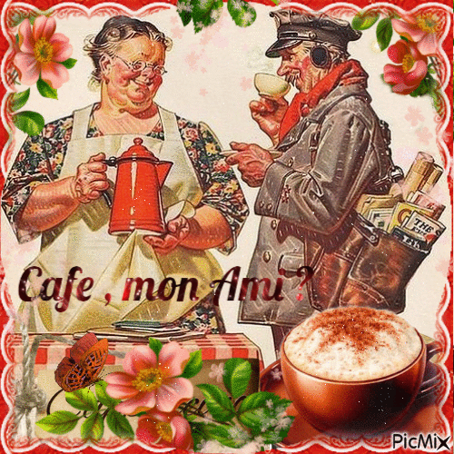 Café, mon Ami ? - 無料のアニメーション GIF