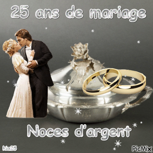 noces d'argent - Free animated GIF