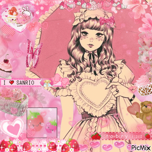 sweet lolita pink - Бесплатный анимированный гифка