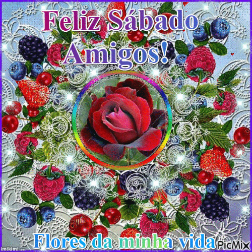 Feliz Sábado Amigos - Бесплатный анимированный гифка