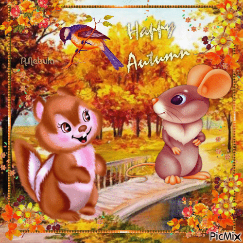 Happy Autumn - Бесплатный анимированный гифка