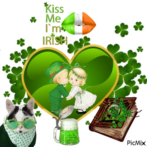 Kiss Me I`m Irish - png grátis