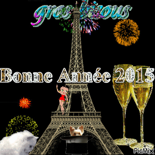 Bonne année 2015 - Безплатен анимиран GIF