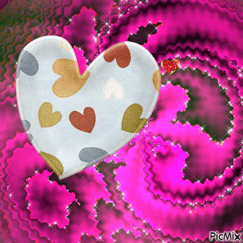 Coeur rose - GIF animado grátis