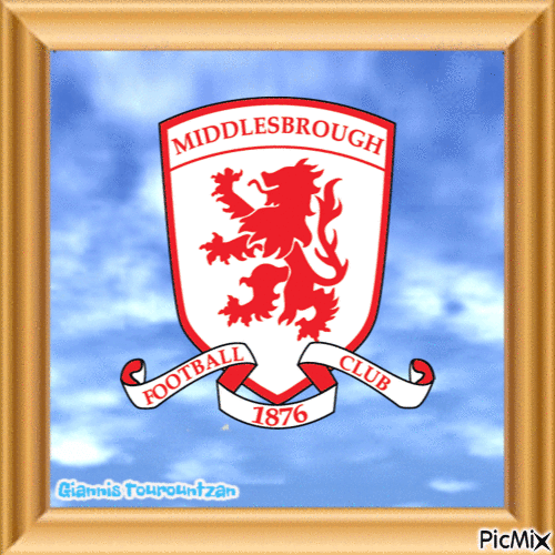 FC MIDDLESBROUGH - FOOTBALL TEAM - GIF animado grátis